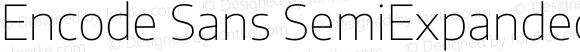 Encode Sans SemiExpanded Thin