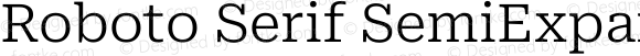 Roboto Serif SemiExpanded Light