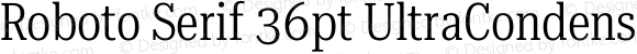 Roboto Serif 36pt UltraCondensed Light