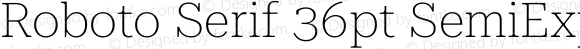 Roboto Serif 36pt SemiExpanded Thin