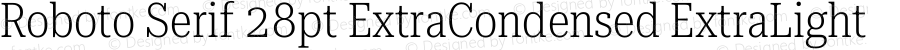 Roboto Serif 28pt ExtraCondensed ExtraLight