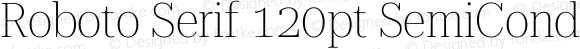 Roboto Serif 120pt SemiCondensed Thin