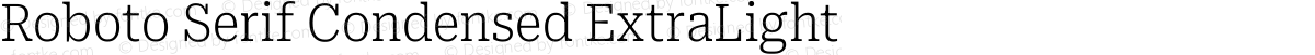 Roboto Serif Condensed ExtraLight