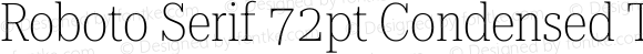 Roboto Serif 72pt Condensed Thin