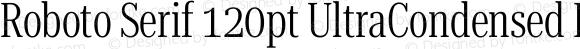 Roboto Serif 120pt UltraCondensed Light