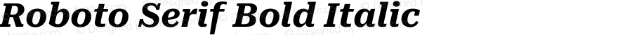 Roboto Serif Bold Italic
