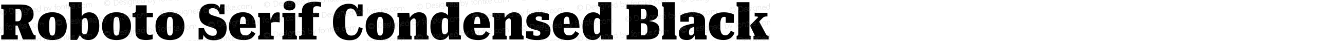 Roboto Serif Condensed Black