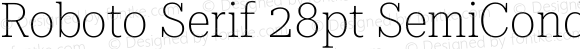 Roboto Serif 28pt SemiCondensed Thin