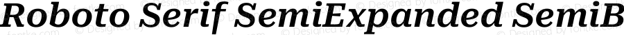 Roboto Serif SemiExpanded SemiBold Italic
