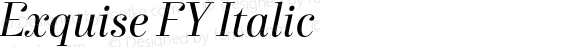 Exquise FY Italic