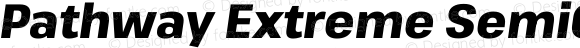 Pathway Extreme SemiCondensed ExtraBold Italic