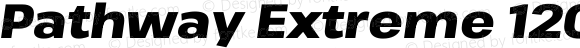 Pathway Extreme 120pt ExtraBold Italic