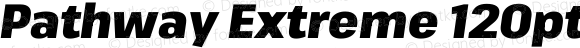 Pathway Extreme 120pt SemiCondensed ExtraBold Italic