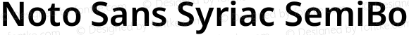 Noto Sans Syriac SemiBold