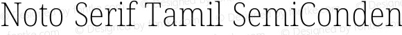 Noto Serif Tamil SemiCondensed ExtraLight Italic