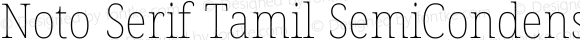 Noto Serif Tamil SemiCondensed Thin Italic