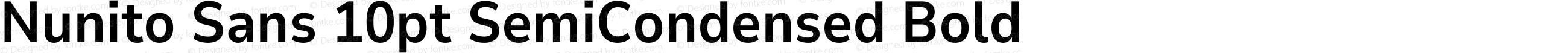 Nunito Sans 10pt SemiCondensed Bold