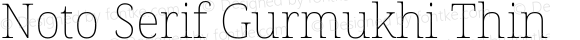 Noto Serif Gurmukhi Thin