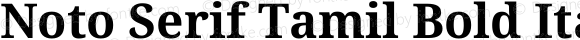 Noto Serif Tamil Bold Italic