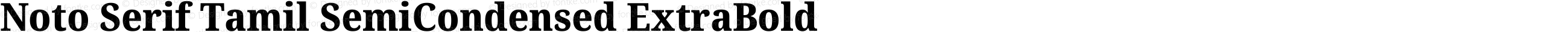 Noto Serif Tamil SemiCondensed ExtraBold