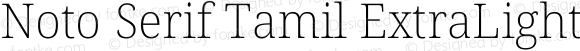 Noto Serif Tamil ExtraLight Italic