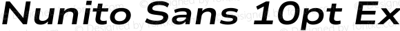 Nunito Sans 10pt Expanded Bold Italic