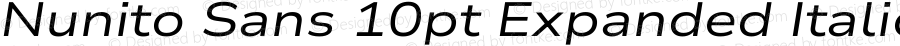Nunito Sans 10pt Expanded Italic Version 3.101;gftools[0.9.27]