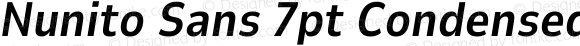Nunito Sans 7pt Condensed Bold Italic