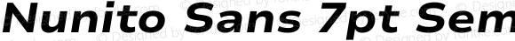 Nunito Sans 7pt SemiExpanded ExtraBold Italic
