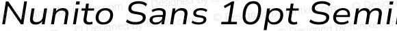 Nunito Sans 10pt SemiExpanded Italic