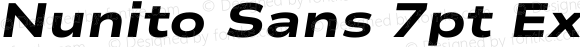Nunito Sans 7pt Expanded ExtraBold Italic