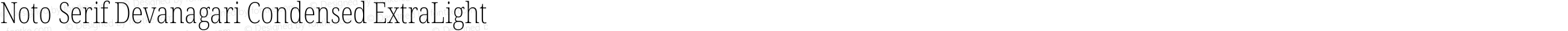 Noto Serif Devanagari Condensed ExtraLight