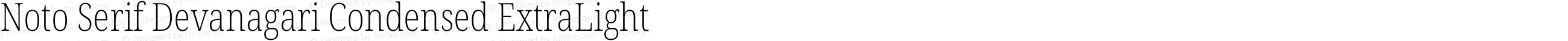 Noto Serif Devanagari Condensed ExtraLight