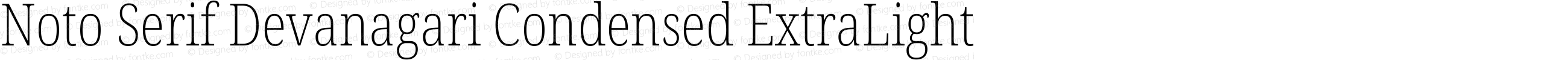 Noto Serif Devanagari Condensed ExtraLight