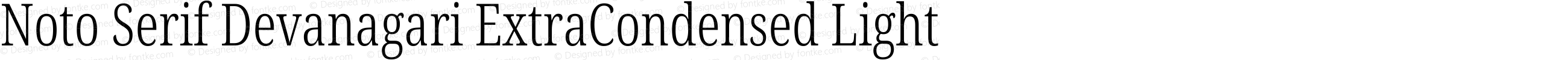 Noto Serif Devanagari ExtraCondensed Light