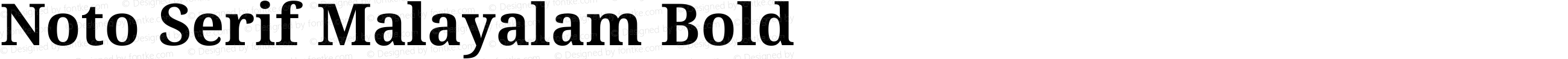 Noto Serif Malayalam Bold