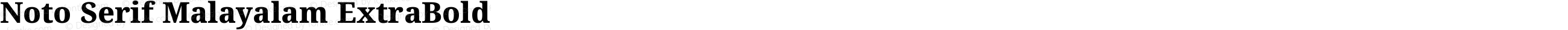 Noto Serif Malayalam ExtraBold
