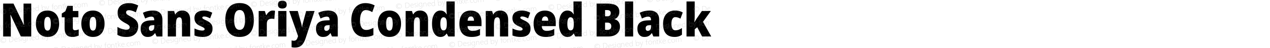 Noto Sans Oriya Condensed Black