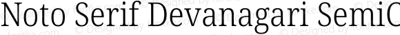 Noto Serif Devanagari SemiCondensed Light