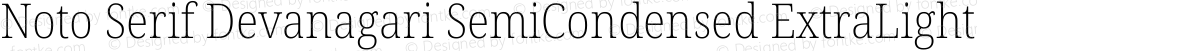 Noto Serif Devanagari SemiCondensed ExtraLight