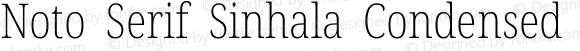 Noto Serif Sinhala Condensed ExtraLight