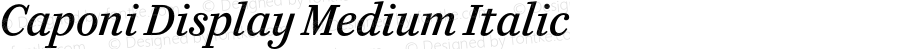 Caponi Display Medium Italic