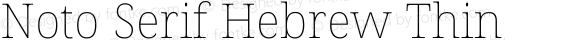 Noto Serif Hebrew Thin