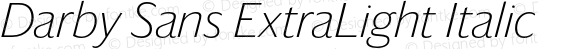 DarbySans-ExtraLightItalic