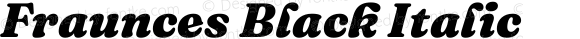 Fraunces 9pt Black Italic