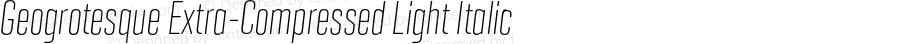 GeogrotesqueXC-LightItalic