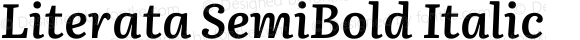 Literata SemiBold Italic