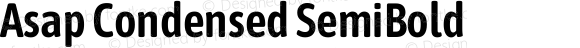 Asap Condensed SemiBold