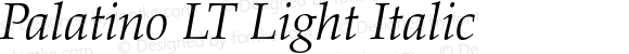 PalatinoLT-LightItalic