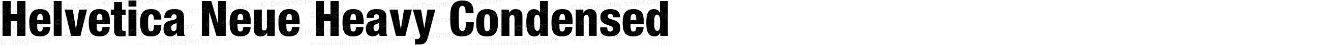 Helvetica Neue Heavy Condensed